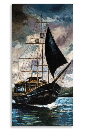 Black Ship In The Sea