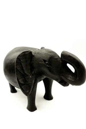 Wooden Elephant Figurine