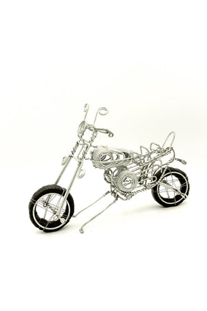 Wire Motorcycle Figurine