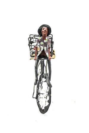 Cyclist With Chicken