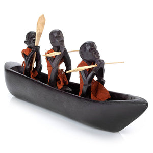 Tribal Boat Figurine